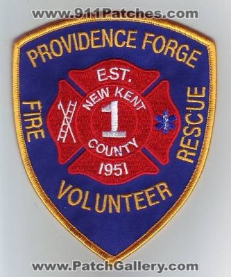 Providence Forge Volunteer Fire Rescue Department (Virginia)
Thanks to Dave Slade for this scan.
Keywords: dept. new kent county 1