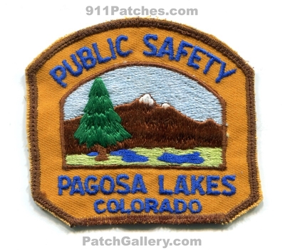 Pagosa Lakes Public Safety Department Fire Rescue Police Patch (Colorado)
[b]Scan From: Our Collection[/b]
Keywords: dept. of dps springs