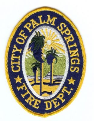 Palm Springs Fire Dept
Thanks to PaulsFirePatches.com for this scan.
Keywords: california department city of