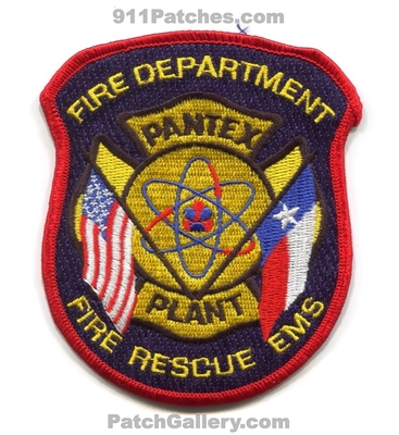 Pantex Plant Fire Department Patch (Texas)
Scan By: PatchGallery.com
Keywords: dept. rescue ems