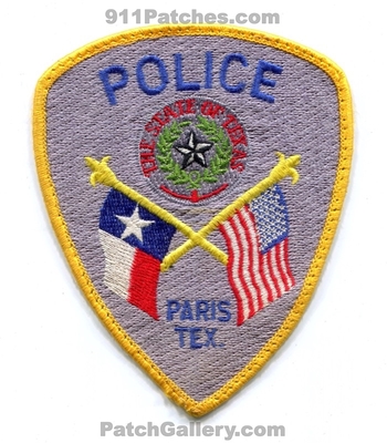 Paris Police Department Patch (Texas)
Scan By: PatchGallery.com
Keywords: dept.