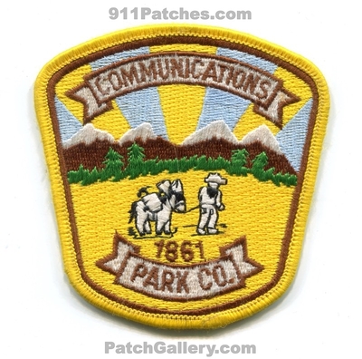 Park County Sheriffs Communications 911 Patch (Colorado)
[b]Scan From: Our Collection[/b]
Keywords: co. office department dept. dispatcher fire rescue ems