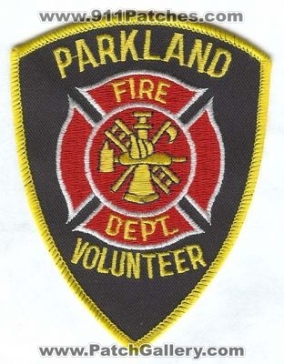 Parkland Volunteer Fire Department Patch (Colorado)
[b]Scan From: Our Collection[/b]
Keywords: dept.