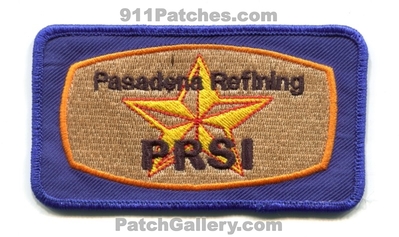 Pasadena Refining Systems Incorporated Patch (Texas)
Scan By: PatchGallery.com
Keywords: prsi inc. oil refinery plant industrial