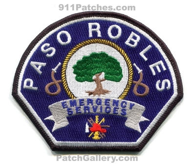 Paso Robles Emergency Services Fire Department Patch (California)
Scan By: PatchGallery.com
Keywords: es dept.