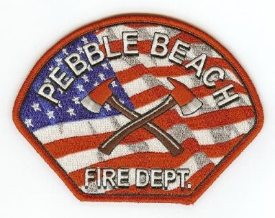 Pebble Beach Fire Dept
Thanks to PaulsFirePatches.com for this scan.
Keywords: california department