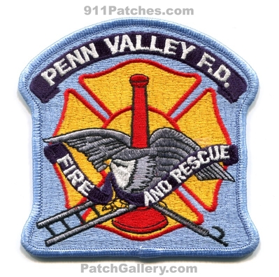 Penn Valley Fire and Rescue Department Patch (California)
Scan By: PatchGallery.com
Keywords: & dept. fd f.d.