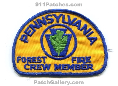 Pennsylvania Forest Fire Crew Member Wildfire Wildland Patch (Pennsylvania)
Scan By: PatchGallery.com
