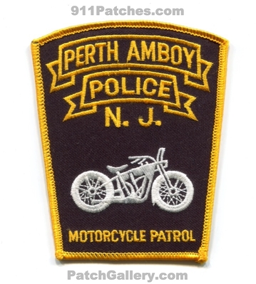 Perth Amboy Police Department Motorcycle Patrol Patch (New Jersey)
Scan By: PatchGallery.com
Keywords: dept.