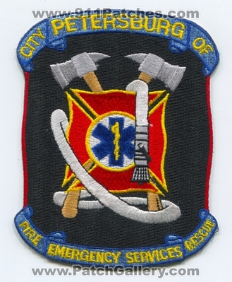 Petersburg Fire Rescue Department Emergency Services Patch (Virginia)
Scan By: PatchGallery.com
Keywords: city of dept. es