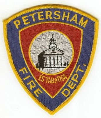 Petersham Fire Dept
Thanks to PaulsFirePatches.com for this scan.
Keywords: massachusetts department
