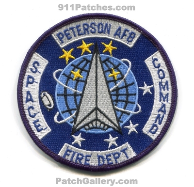 Peterson Air Force Base AFB Fire Department Space Command USAF Military Patch (Colorado)
[b]Scan From: Our Collection[/b]
Keywords: dept.