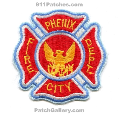 Phenix City Fire Department Patch (Alabama)
Scan By: PatchGallery.com
Keywords: dept.