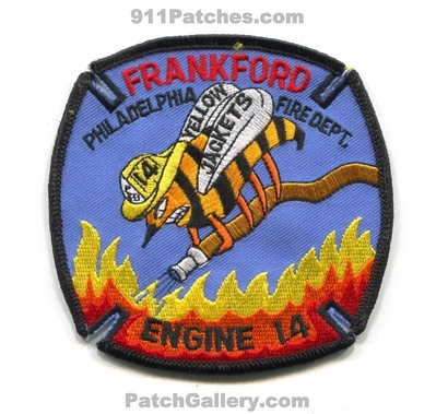 Philadelphia Fire Department Engine 14 Patch (Pennsylvania)
Scan By: PatchGallery.com
Keywords: dept. phila. pfd company co. station yellow jackets