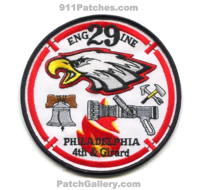 Philadelphia Fire Department Engine 29 Patch (Pennsylvania)
Scan By: PatchGallery.com
Keywords: dept. pfd phila. company co. station 4th and & girard eagles nfl football team