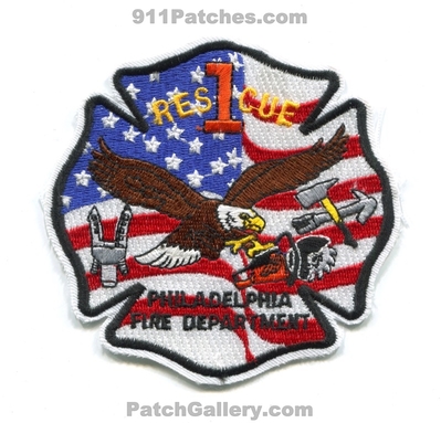 Philadelphia Fire Department Rescue 1 Patch (Pennsylvania)
Scan By: PatchGallery.com
Keywords: dept. company co. station