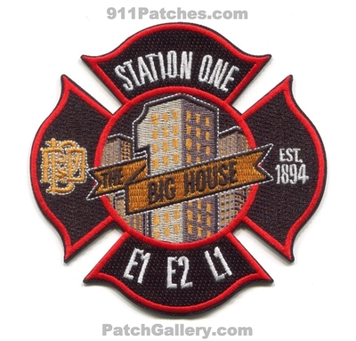 Phoenix Fire Department Station 1 Patch (Arizona)
Scan By: PatchGallery.com
[b]Patch Made By: 911Patches.com[/b]
Keywords: dept. one engine 2 ladder company co. est. 1894 the big house