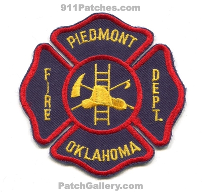 Piedmont Fire Department Patch (Oklahoma)
Scan By: PatchGallery.com
Keywords: dept.