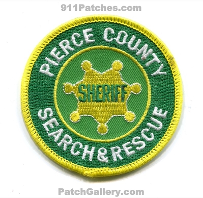 Pierce County Sheriff Search and Rescue SAR Patch (Washington)
Scan By: PatchGallery.com
Keywords: co. sheriffs office department dept. & ems