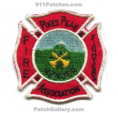 Pikes Peak Firefighters Association Member Patch (Colorado)
[b]Scan From: Our Collection[/b]
Keywords: assoc. assn.