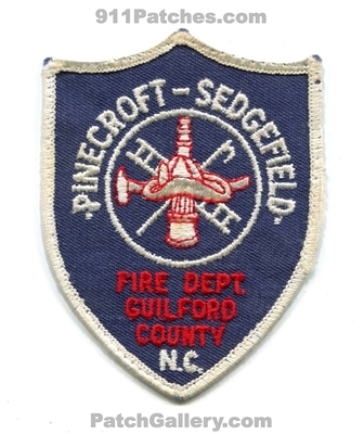 Pinecroft Sedgefield Fire Department Guilford County Patch (North Carolina)
Scan By: PatchGallery.com
Keywords: dept. co. n.c.