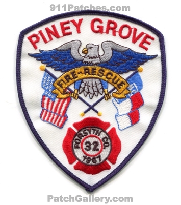 Piney Grove Fire Rescue Department 32 Forsyth County Patch (North Carolina)
Scan By: PatchGallery.com
Keywords: dept. co. 1967