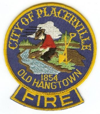 Placerville Fire
Thanks to PaulsFirePatches.com for this scan.
Keywords: california city of old hangtown