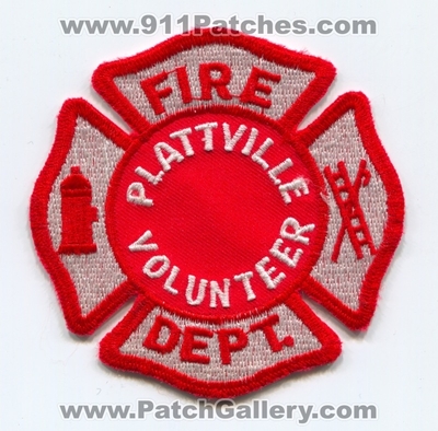 Plattville Volunteer Fire Department Patch (Illinois)
Scan By: PatchGallery.com
Keywords: vol. dept.