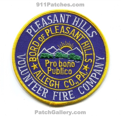 Pleasant Hills Volunteer Fire Company Patch (Pennsylvania)
Scan By: PatchGallery.com
Keywords: borough of vol. co. department dept. allegheny county