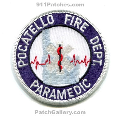 Pocatello Fire Department Paramedic Patch (Idaho)
Scan By: PatchGallery.com
Keywords: dept. ems ambulance