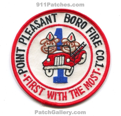 Point Pleasant Borough Fire Company 1 Patch (New Jersey)
Scan By: PatchGallery.com
Keywords: boro. co. department dept. first with the most