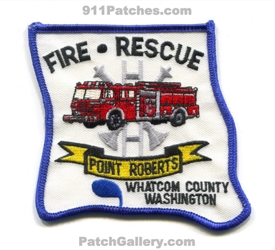 Point Roberts Fire Rescue Department Whatcom County Patch (Washington)
Scan By: PatchGallery.com
Keywords: dept. co. district dist.