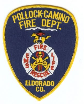 Pollock Camino Fire Dept
Thanks to PaulsFirePatches.com for this scan.
Keywords: california department ems rescue eldorado co county