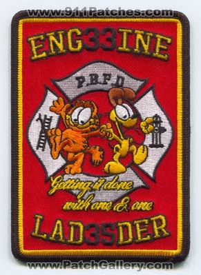 Poquonnock Bridge Fire Department Engine 33 Ladder 35 Patch (Connecticut)
Scan By: PatchGallery.com
Keywords: Dept. P.B.F.D. PBFD Company Co. Station Getting it done with one & one Garfield and Odie