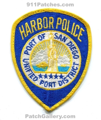Port of San Diego Harbor Police Department Patch (California)
Scan By: PatchGallery.com
Keywords: dept. unified district