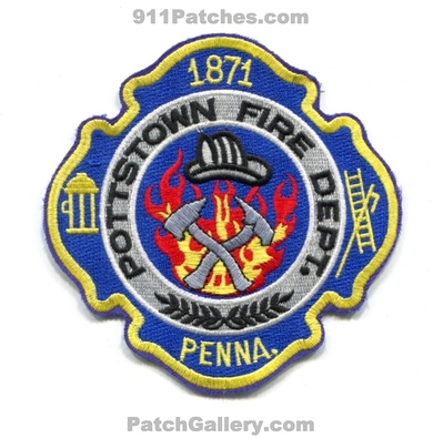Pottstown Fire Department Patch (Pennsylvania)
Scan By: PatchGallery.com
Keywords: dept. 1871 penna.