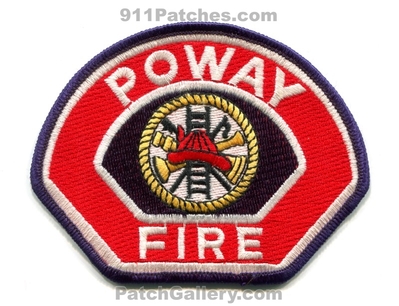 Poway Fire Department Patch (California)
Scan By: PatchGallery.com
Keywords: dept.
