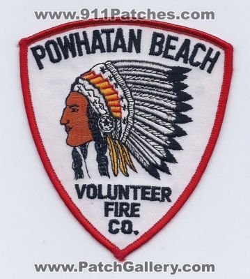 Powhatan Beach Volunteer Fire Company Department (Maryland)
Thanks to PaulsFirePatches.com for this scan. 
Keywords: dept. co.