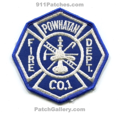 Powhatan Fire Department Company 1 Patch (Virginia)
Scan By: PatchGallery.com
Keywords: dept. co.