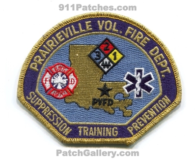 Prairieville Volunteer Fire Department Patch (Louisiana)
Scan By: PatchGallery.com
Keywords: vol. dept. pvfd suppression training prevention est. 1970