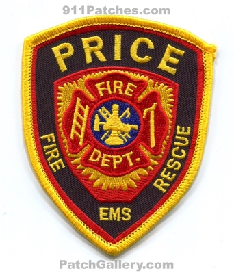 Price Fire Rescue Department Patch (Utah)
Scan By: PatchGallery.com
Keywords: dept. ems