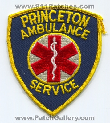 Princeton Ambulance Service EMS Patch (UNKNOWN STATE)
Scan By: PatchGallery.com
Keywords: emt paramedic