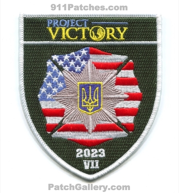 Project Victory 2023 VII Ukraine Fire Patch (No State Affiliation)
Scan By: PatchGallery.com
[b]Patch Made By: 911Patches.com[/b]
Keywords: 7