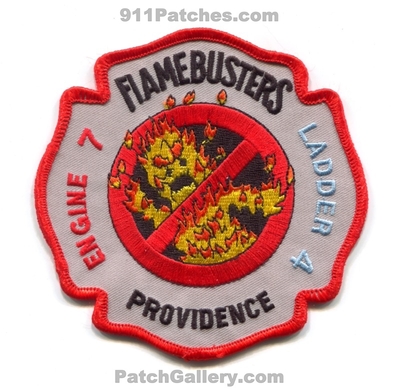 Providence Fire Department Engine 7 Ladder 4 Patch (Rhode Island)
Scan By: PatchGallery.com
Keywords: dept. company co. station flamebusters