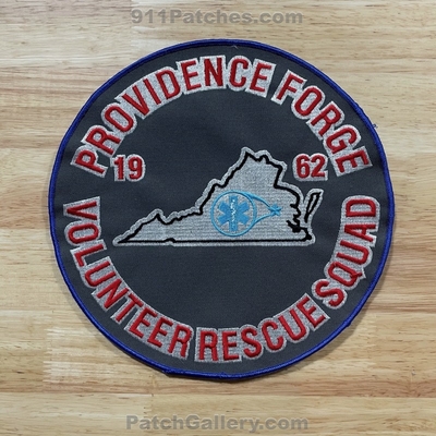 Providence Forge Volunteer Rescue Squad Ambulance EMS Patch (Virginia) (Jacket Back Size)
Picture By: PatchGallery.com
Keywords: 1962