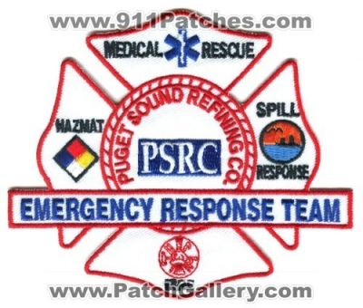 Puget Sound Refining Company Emergency Response Team ERT Patch (Washington)
Scan By: PatchGallery.com
Keywords: psrc co. refinery fire hazmat haz-mat spill response medical rescue gas oil petroleum