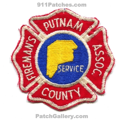 Putnam County Firemans Association Fire Department Patch (West Virginia)
Scan By: PatchGallery.com
Keywords: co. assoc. assn. dept.