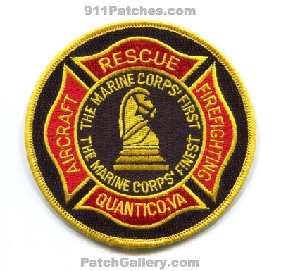 Marine Corps Base Quantico Aircraft Rescue Firefighting ARFF Fire USMC Military Patch (Virginia)
Scan By: PatchGallery.com
Keywords: mcb crash rescue cfr the first finest