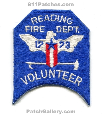 Reading Volunteer Fire Department Patch (Pennsylvania)
Scan By: PatchGallery.com
Keywords: vol. dept. 1773