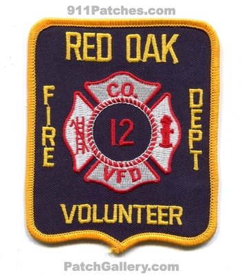 Red Oak Volunteer Fire Department Company 12 Patch (North Carolina)
Scan By: PatchGallery.com
Keywords: vol. dept. vfd co.